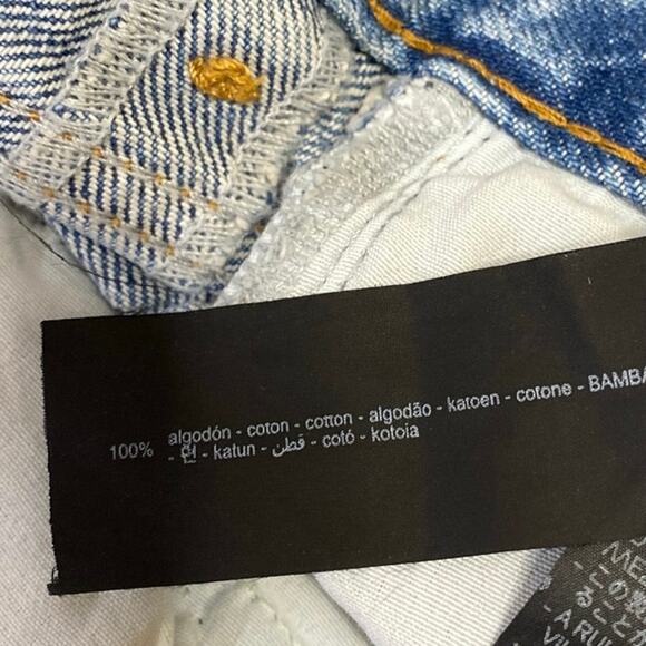 NEW Zara Women's Blue Medium Wash High Rise Relaxed Straight Denim Jeans Size 2 - Picture 5 of 5